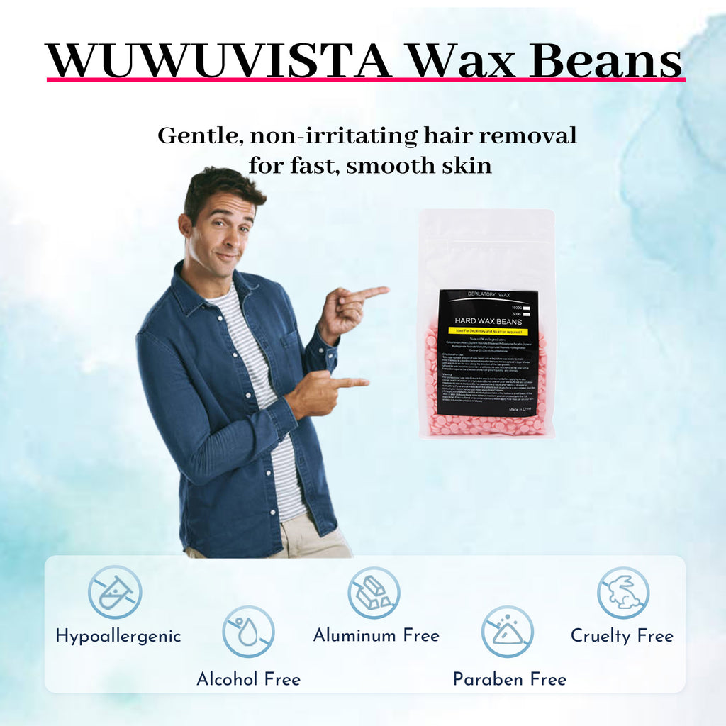 Hard Wax Beads, 1 Lb, Sensitive Skin, For Face, Body, Legs, Brazilian Bikini Wax, Pearl Beads For Wax Warmers