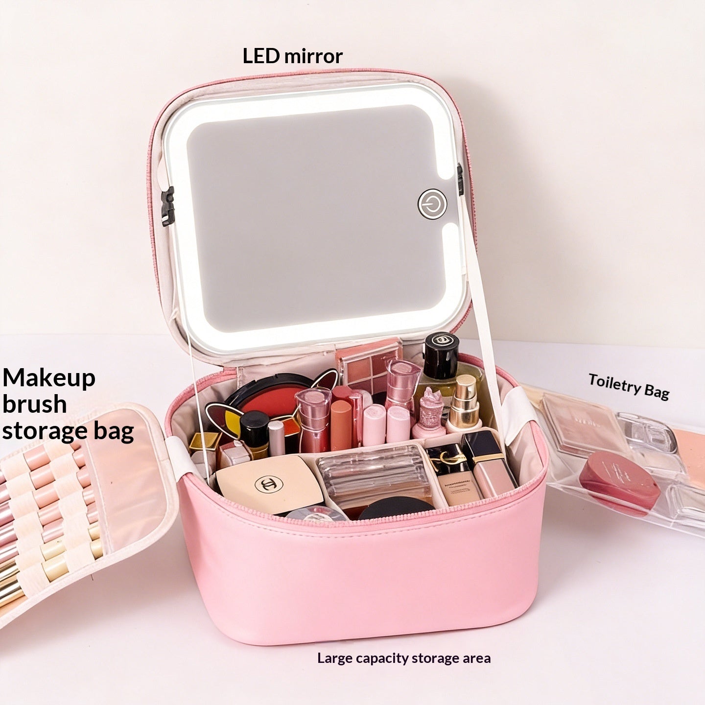 Multi-functional High-capacity Portable Travel Makeup Bag