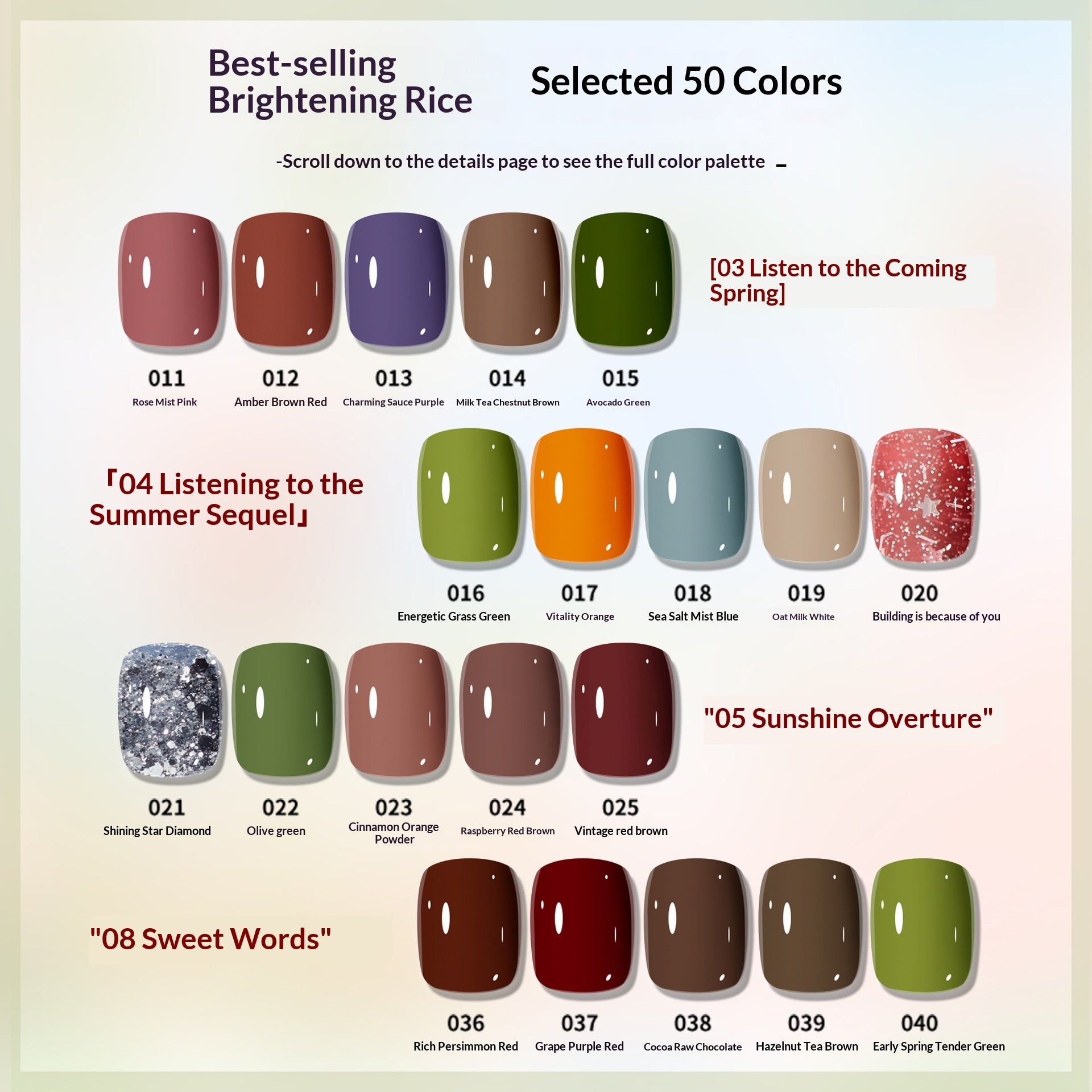 Dream Garden Water-Based Nail Polish SetNo Baking Required