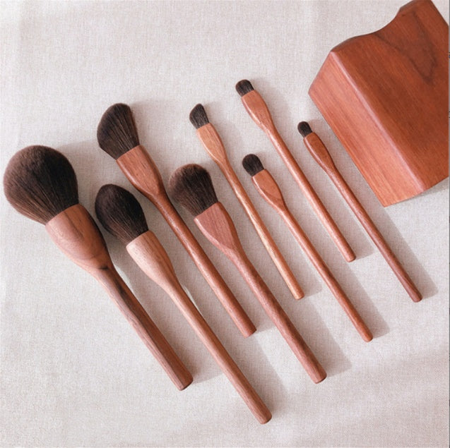 Black Walnut Makeup Brush Set Eye Shadow