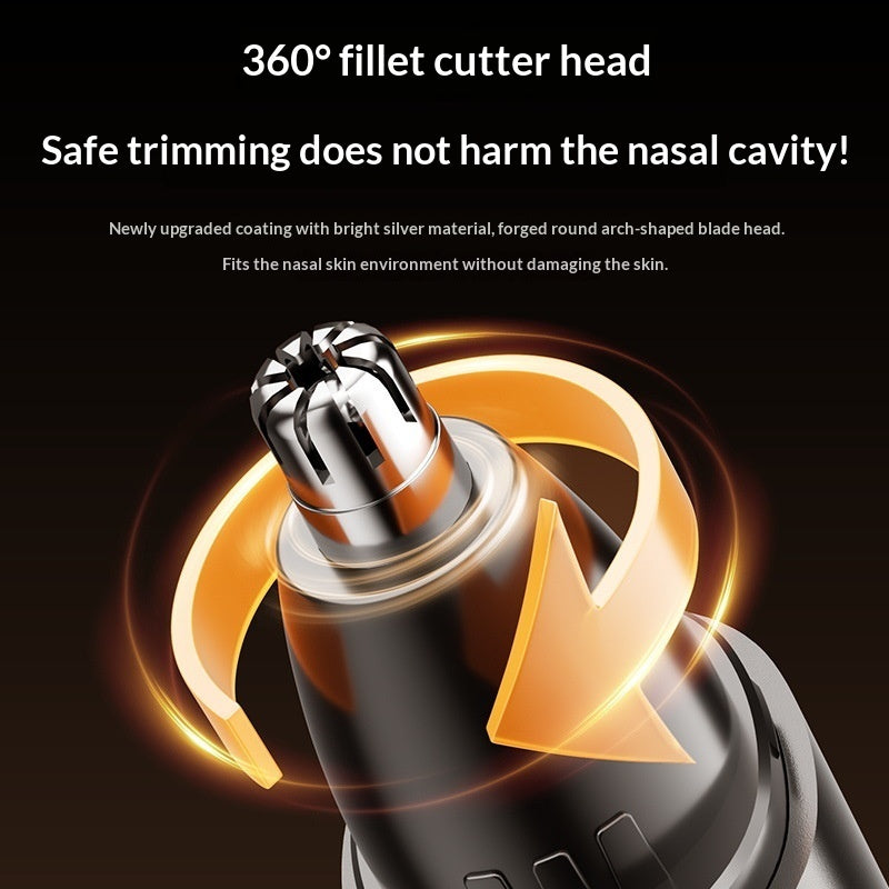 Rechargeable Electric Nose Hair Trimmer And Cleaner Mens Shaver
