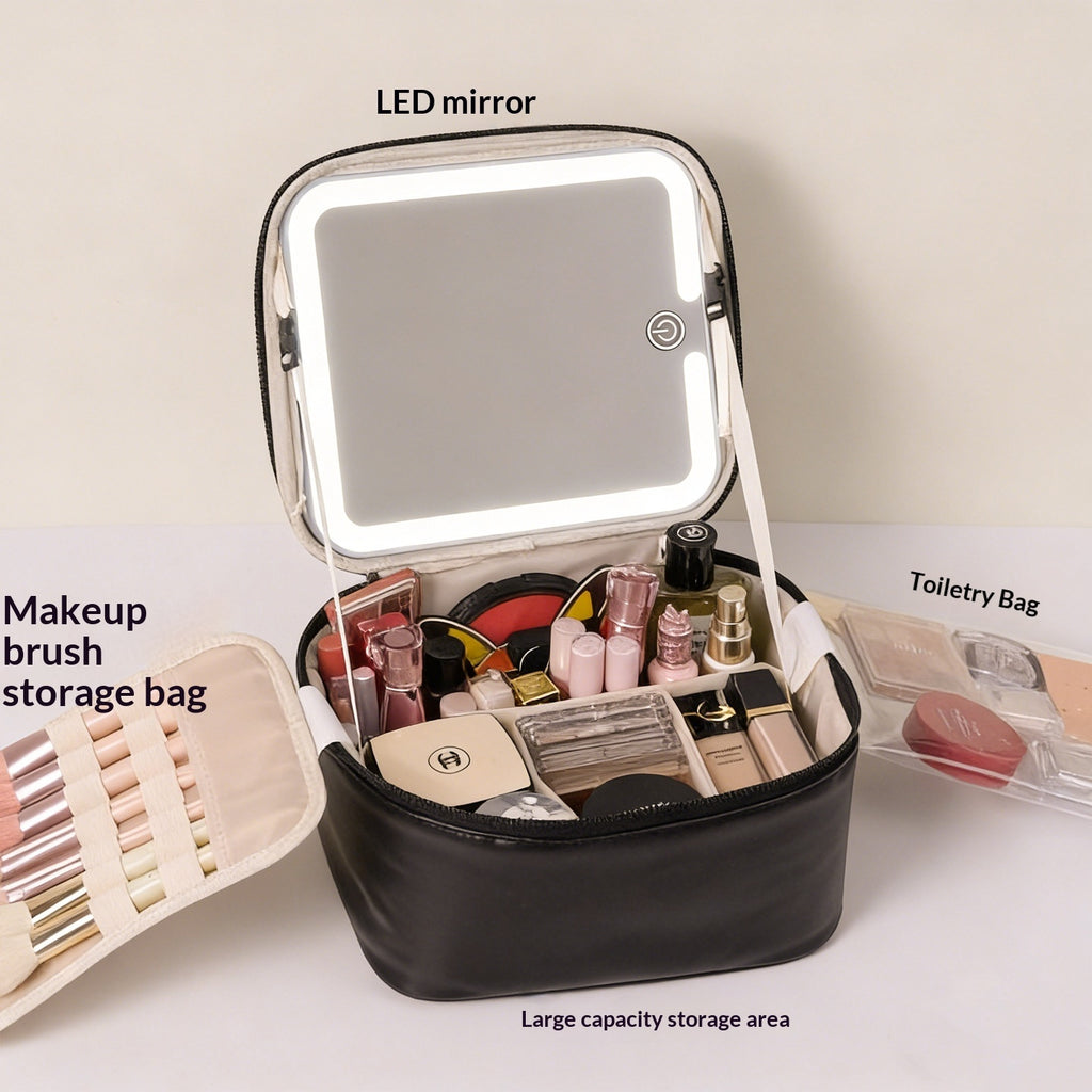 Multi-functional High-capacity Portable Travel Makeup Bag