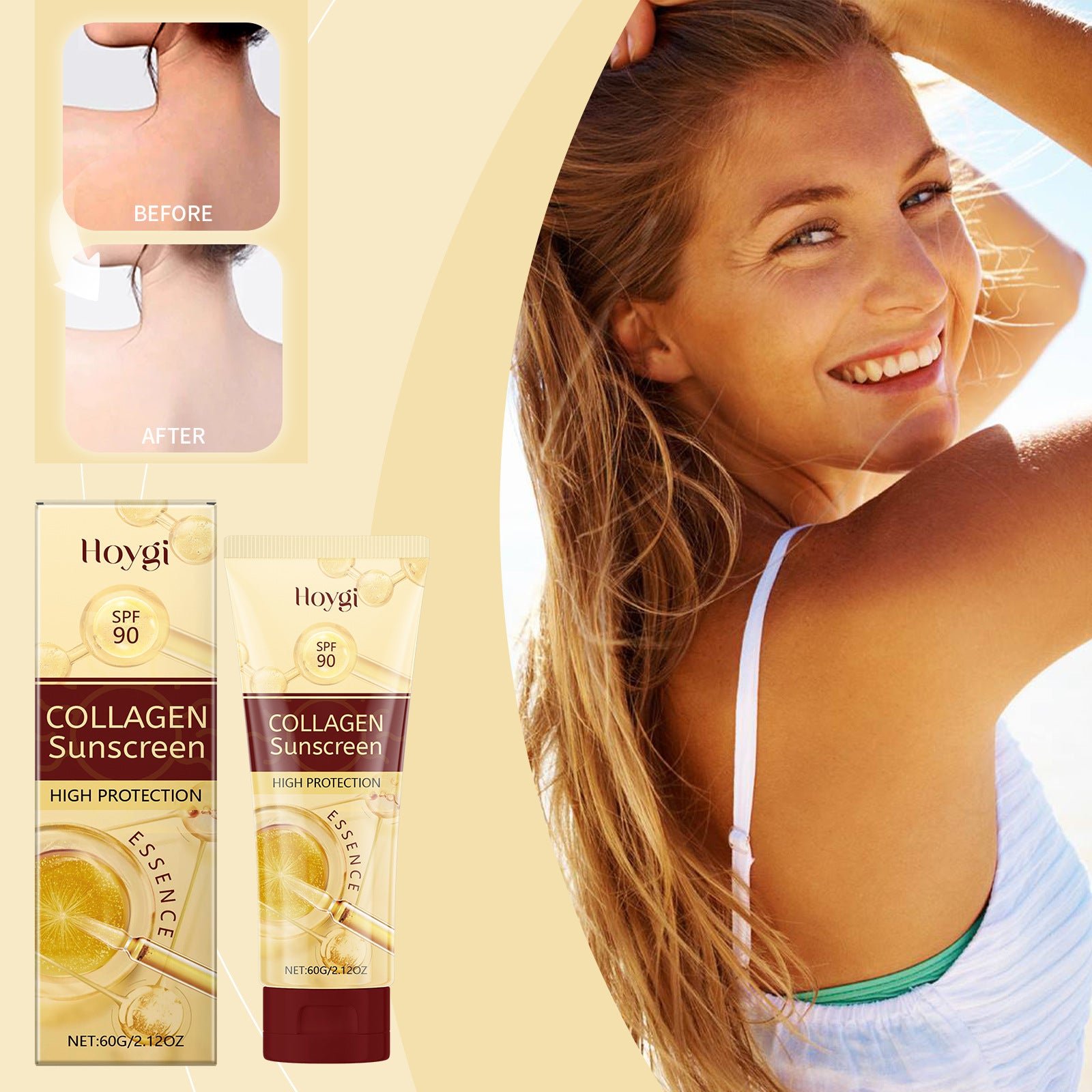 Face Protection Nourishing And Brightening Outdoor Isolation Sun Protection Lotion Natural Core Cream