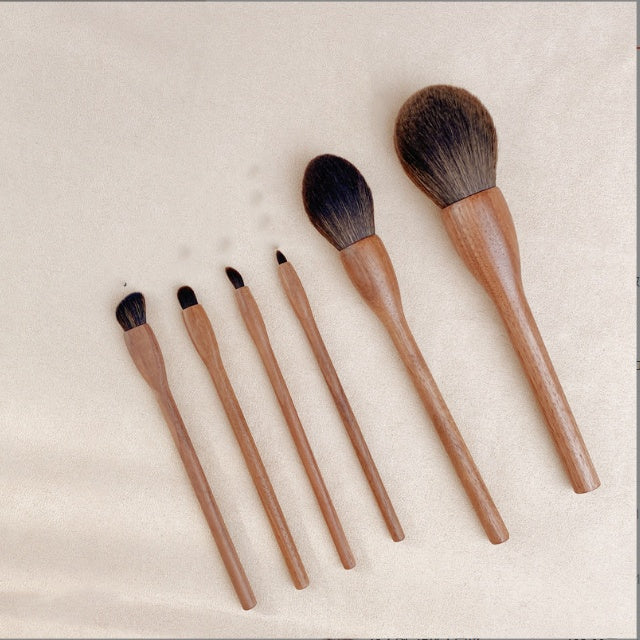 Black Walnut Makeup Brush Set Eye Shadow
