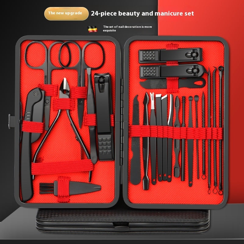 Nail Scissor Set Stainless Steel Cuticle Nipper 24-piece Set