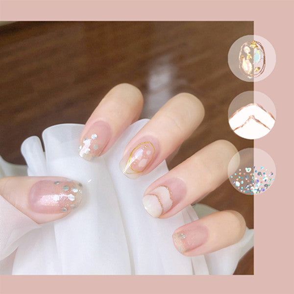 3D Nail Art Patch Nail Polish Sticker Finished Foot Nail Sticker