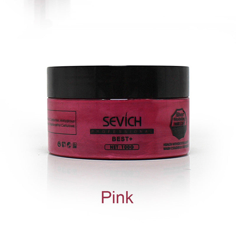 Temporary Hair Color Wax Men Diy Mud One-Time Molding Paste