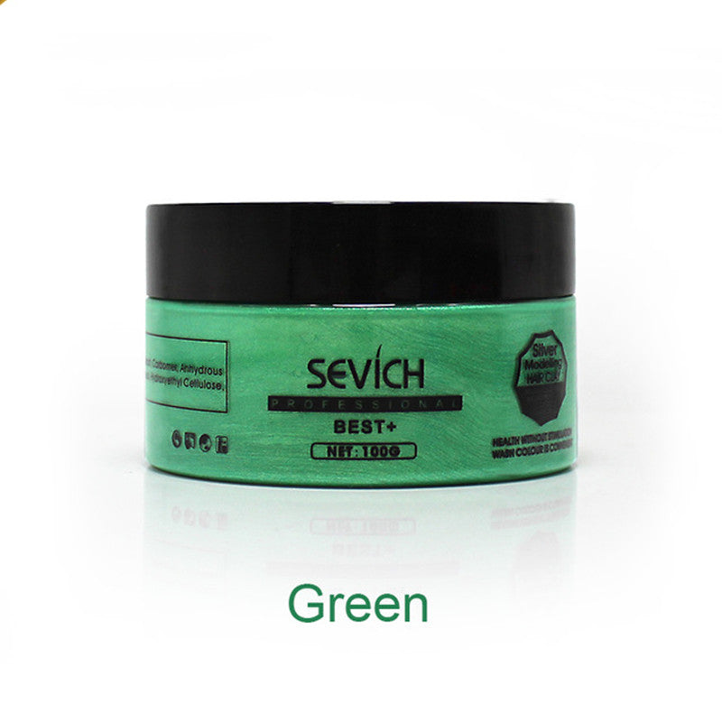 Temporary Hair Color Wax Men Diy Mud One-Time Molding Paste