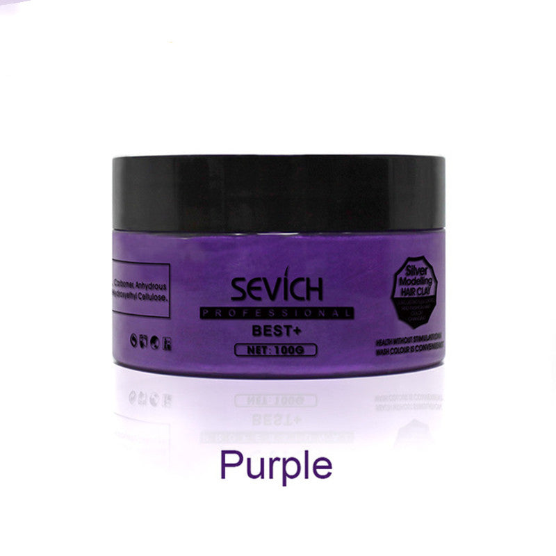 Temporary Hair Color Wax Men Diy Mud One-Time Molding Paste