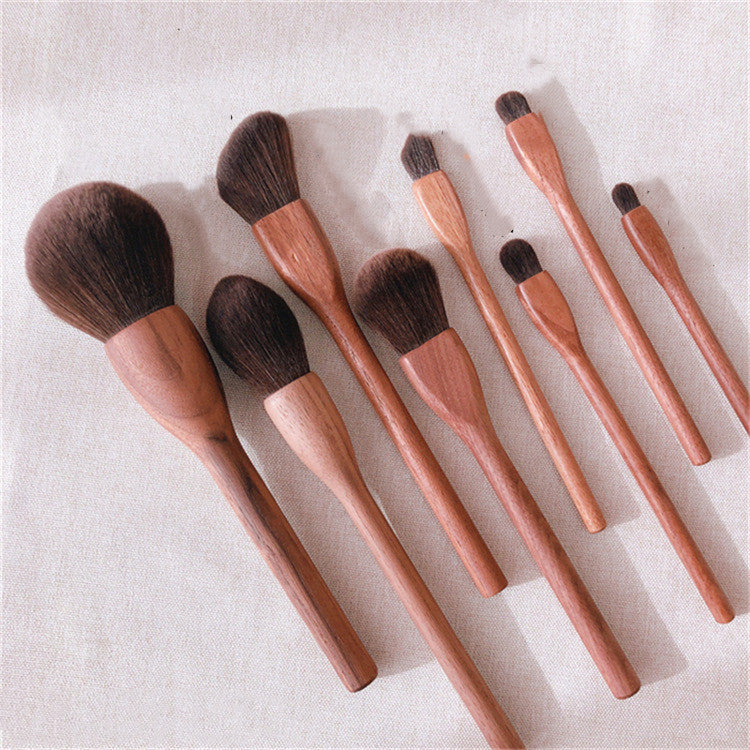 Black Walnut Makeup Brush Set Eye Shadow