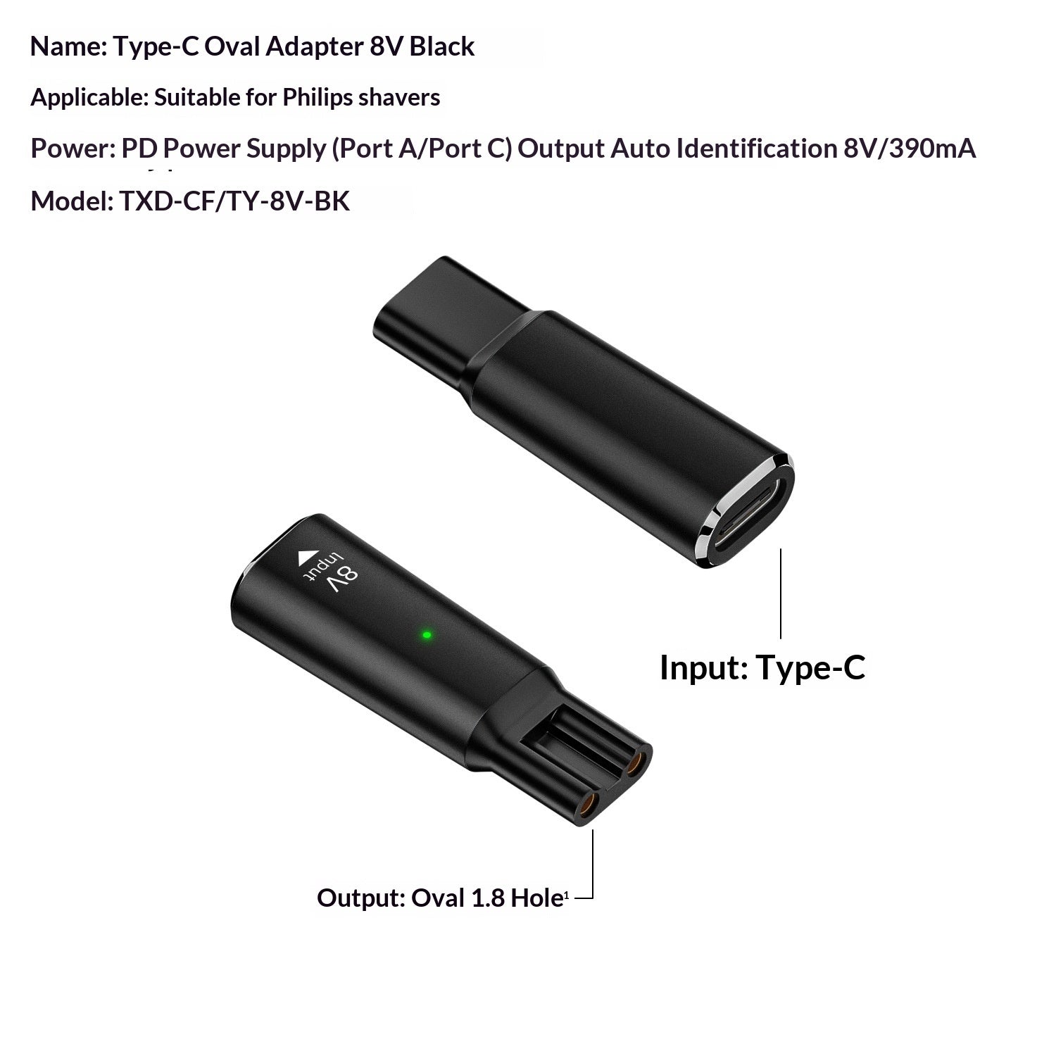 Applicable Electric Shaver Hair Clipper Charging Adapter