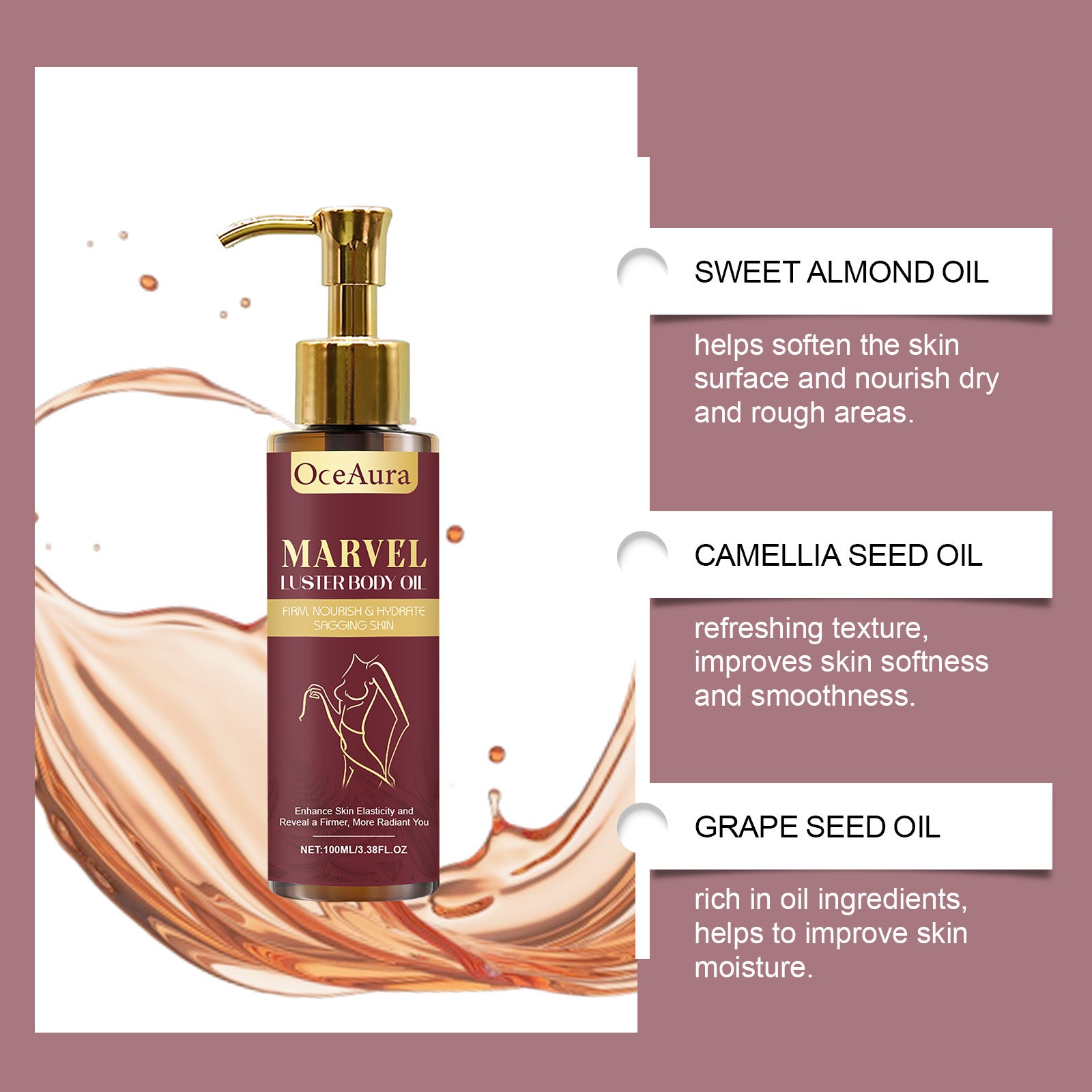 Gloss Care Body Massage Oil