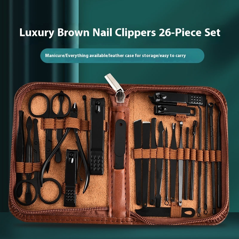 Manicure Household Large Size 26 Pieces Nail Scissor Set