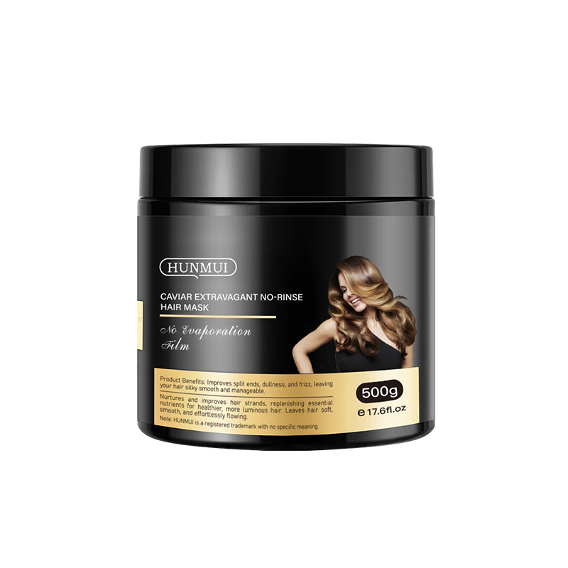 HUNMUI Caviar Luxury Moisturizing No-Rinse Hair Mask 500g