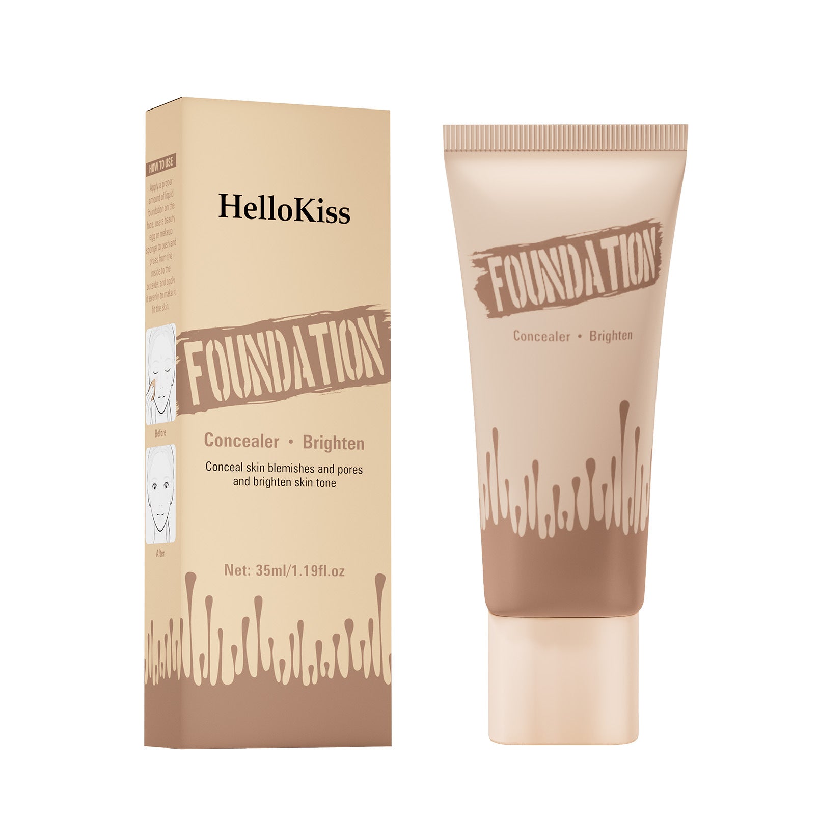 Concealing Foundation Oil Control Makeup Natural BB Cream