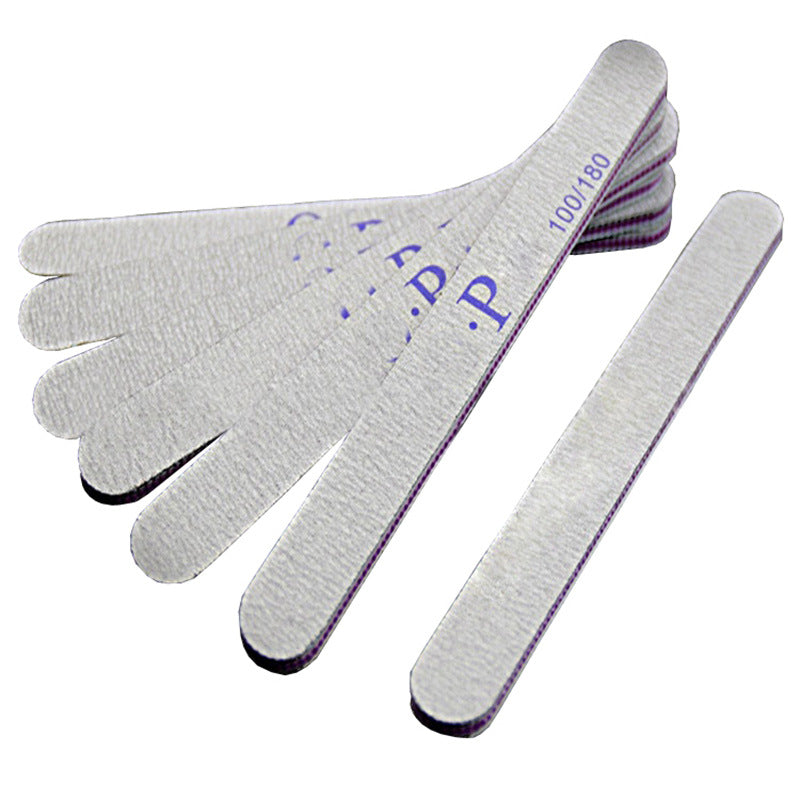 Multi Shape Nail File Black Sand Strip Printing Rub