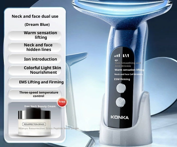 Multifunctional Hot Compress Vibration Massager For Removing Neck Wrinkles