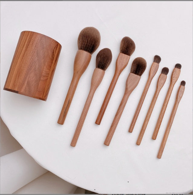 Black Walnut Makeup Brush Set Eye Shadow