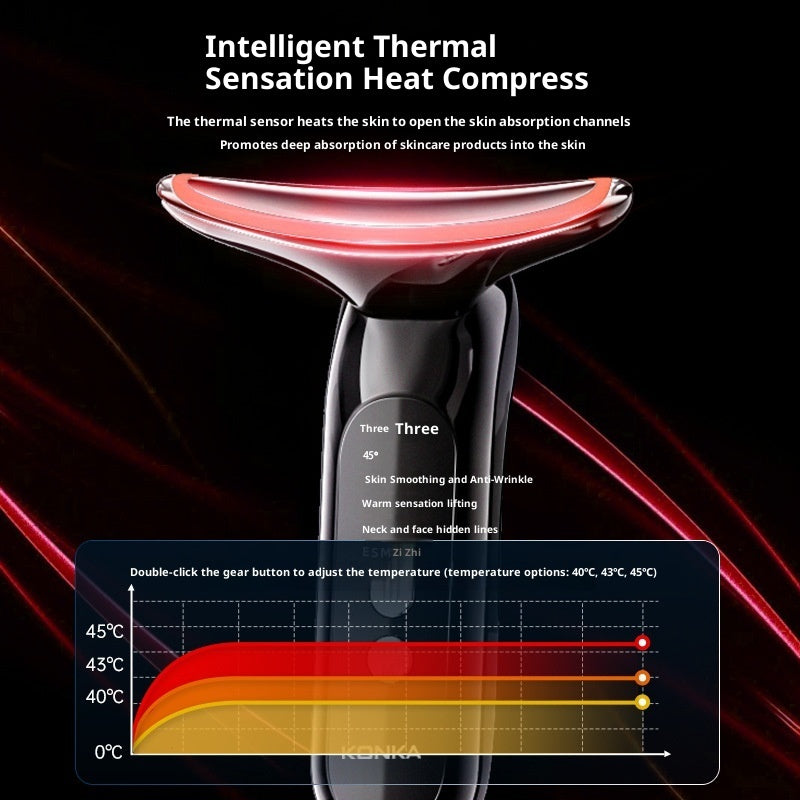 Multifunctional Hot Compress Vibration Massager For Removing Neck Wrinkles