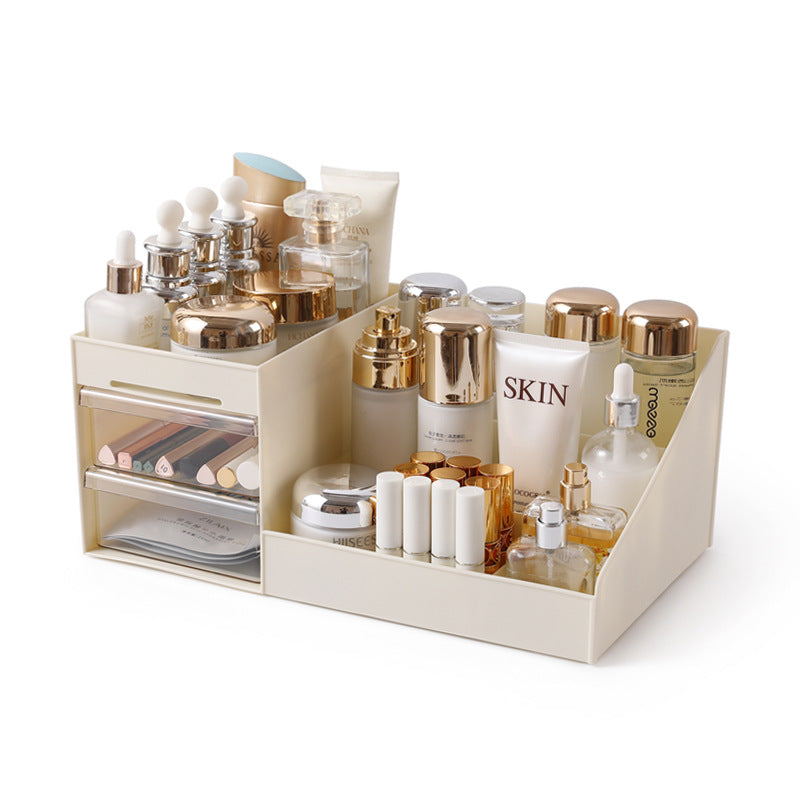 Dust-Proof Desktop Dresser Cosmetics & Lipstick Organizer European-Style Makeup Box