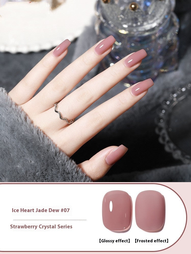 Ice Transparent Nude Color Gel Nail Polish All-match
