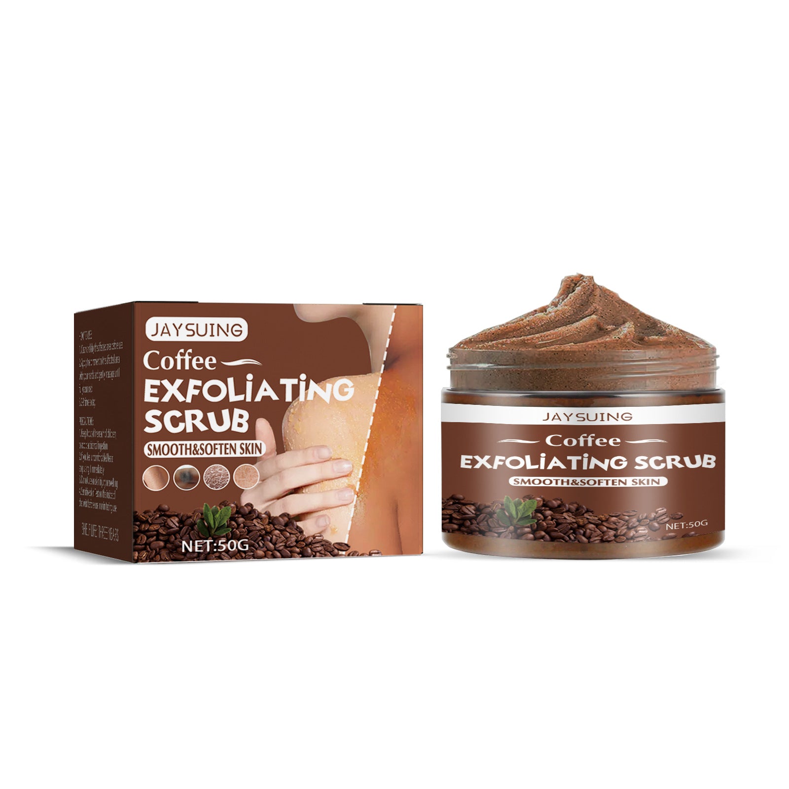 Melanin Brightening And Whitening Body Skin Coffee Scrub