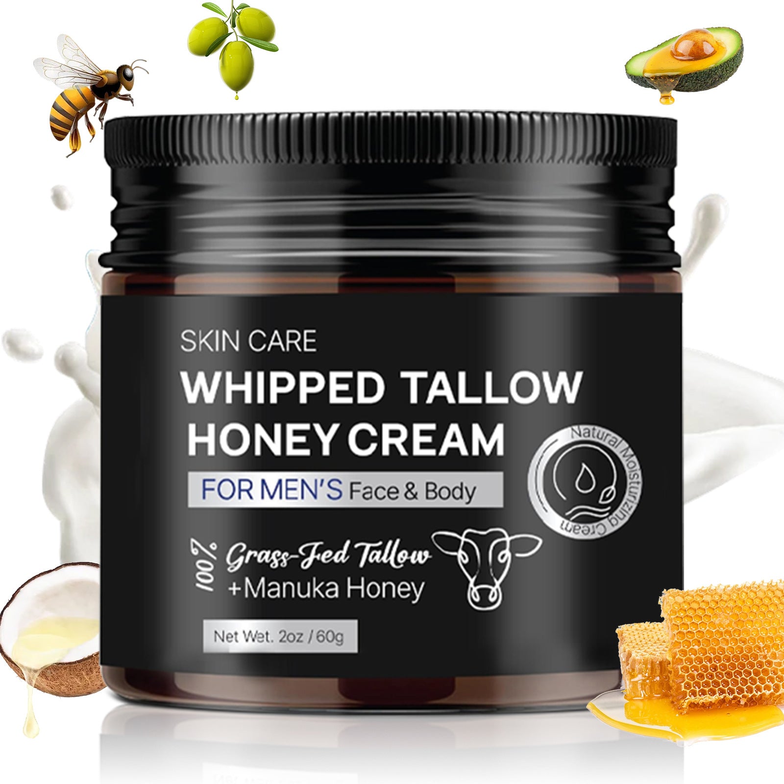 Butter Tallow Honey Facial Moisturizing Cream