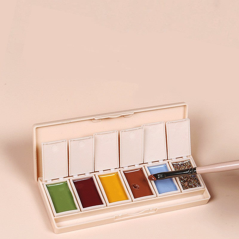 Cream Nail Polish Eye Shadow Bag