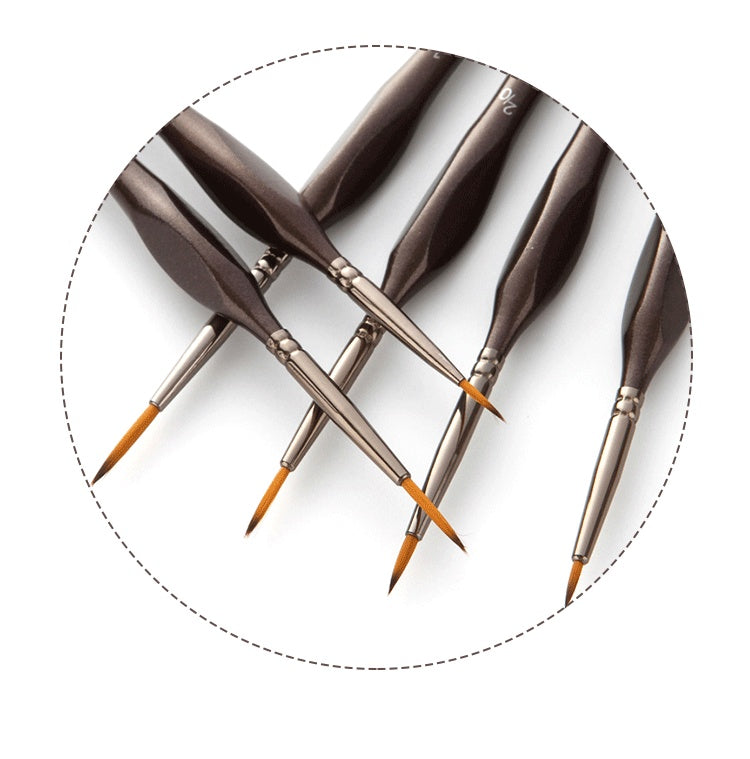 Painting Triangle Pole Double Color Nylon Hair Hook Line Pen Watercolor Brush Professional Art Supplies