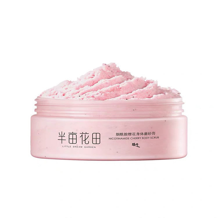 Half acre of flower field nicotinamide ice cream scrub