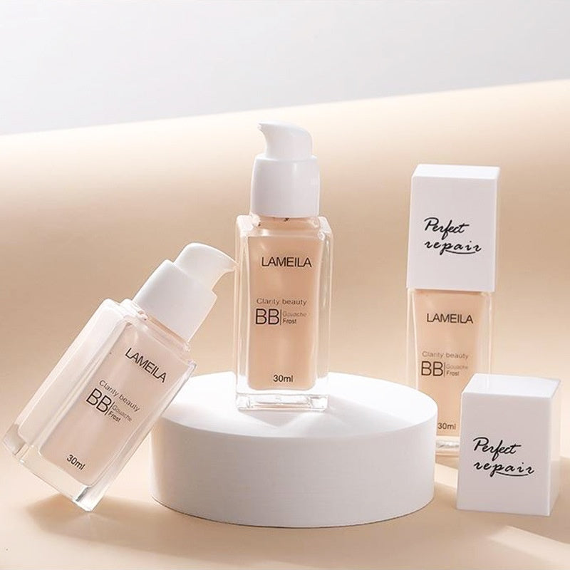 LaMeiLa Liquid Foundation Moisturizing Concealer Long-lasting Finishing Natural