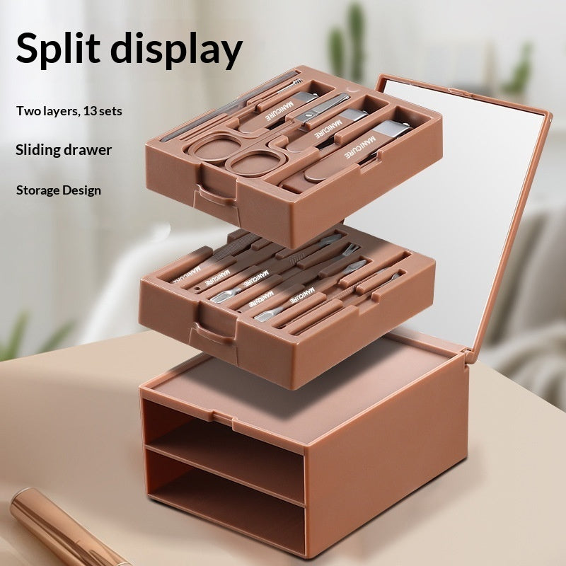 Carbon Steel Manicure Tool Multi-Function Nail Clipper Set