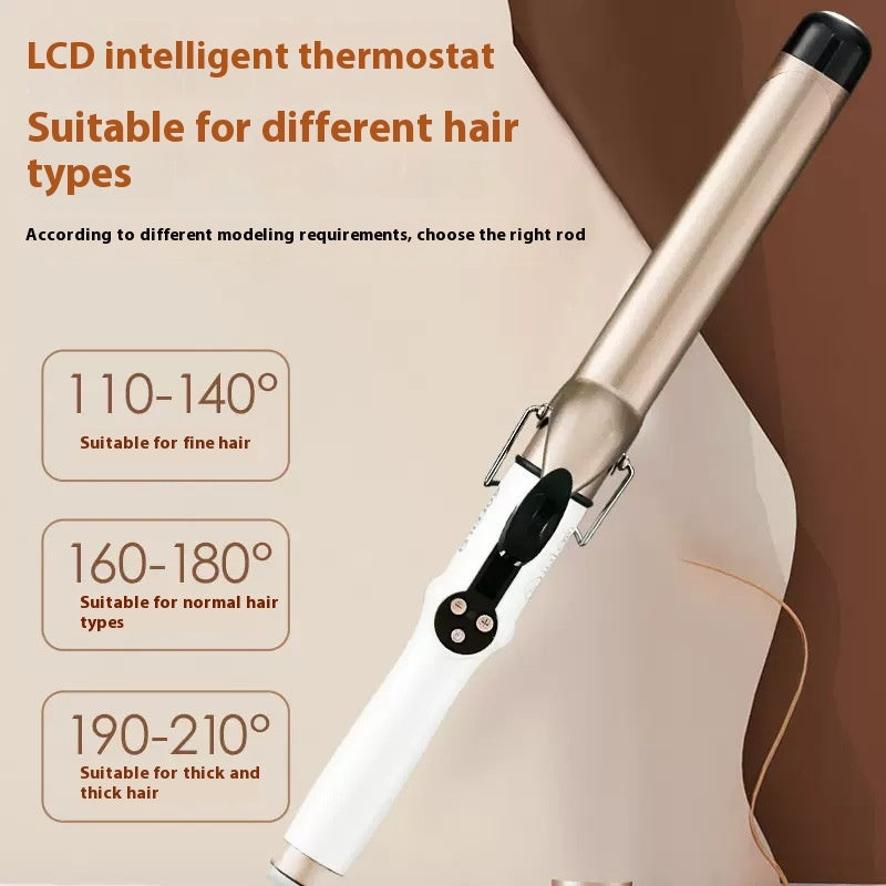 Ceramic Glaze LCD Display Large Roll Small Roll Pear Flower Hair Curler