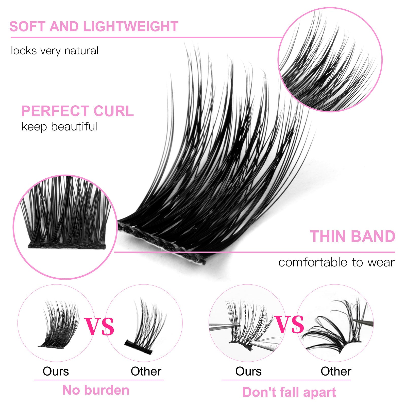 Large Capacity Single Cluster False Eyelashes Suit