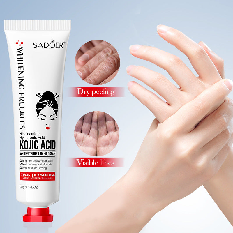 Kojic Acid Beautiful White Skin Rejuvenation Hand Cream Beautiful Autumn And Winter Moisturizing