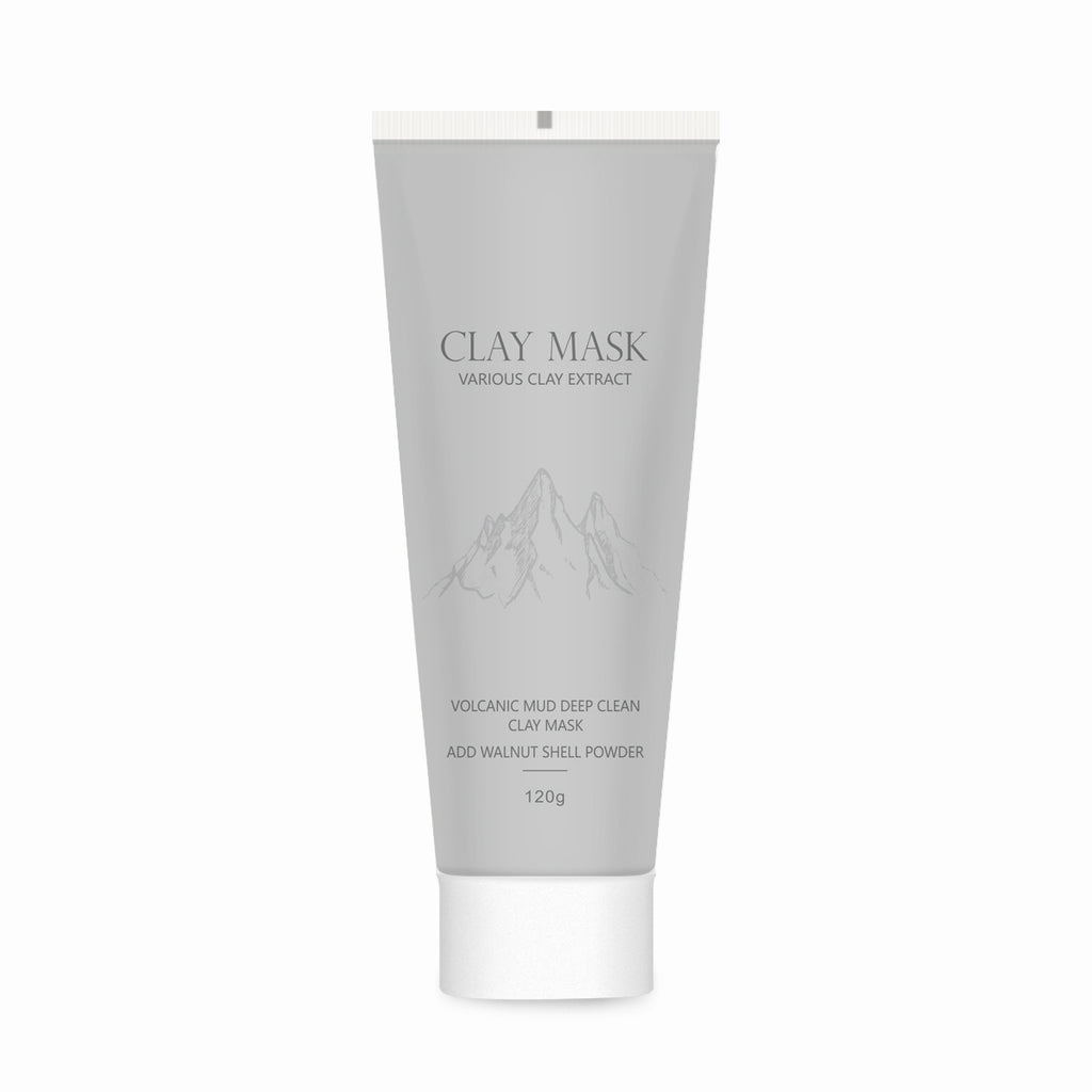 KOEC Foreign Trade English Version Volcanic Mud Mask Moisturizing Coating Mask Deep Cleaning Facial Mask With Brush Export