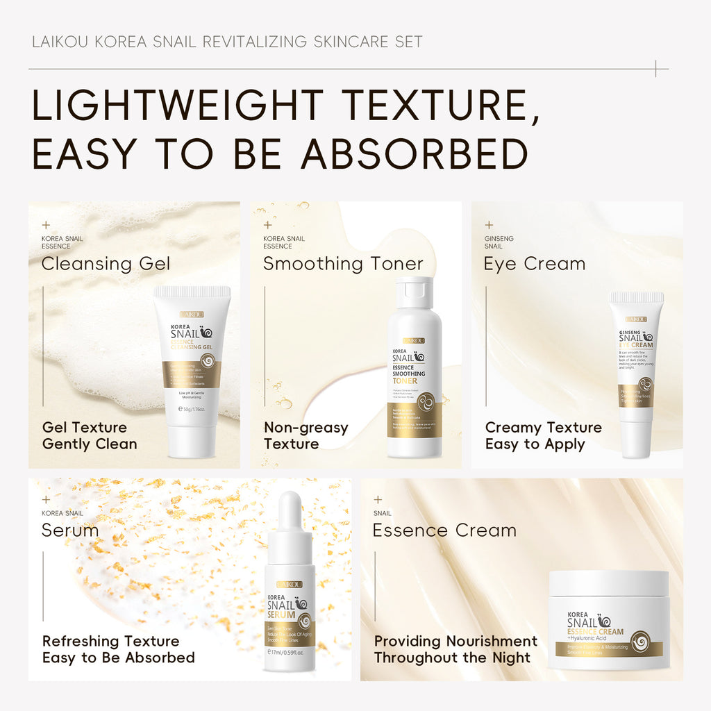 Snail Skin Care Five-piece Set Face