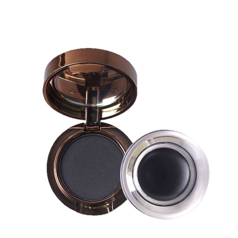 Waterproof Sweat-proof And Smudge-proof 2-in-1 Dual-color Eyeliner And Brow Gel