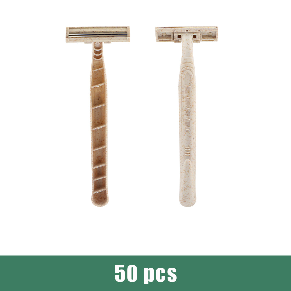 Wheat Straw Biodegradable Material Two-layer Blade Razor