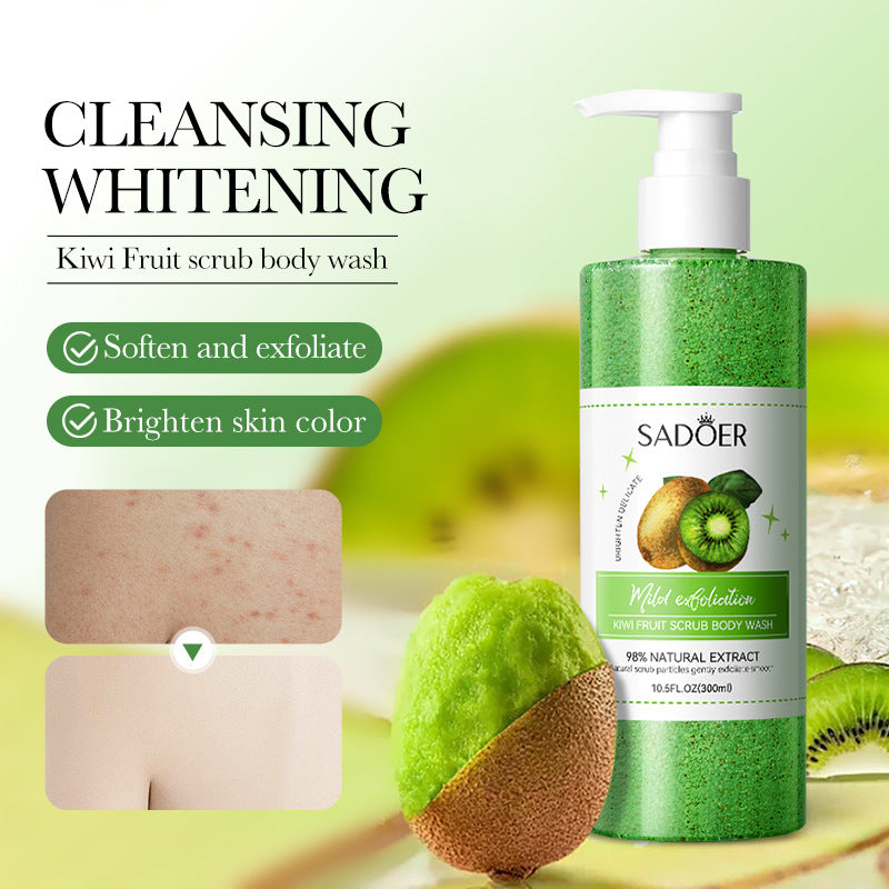 300ml SADOER Kiwi Body Scrub Shower Gel