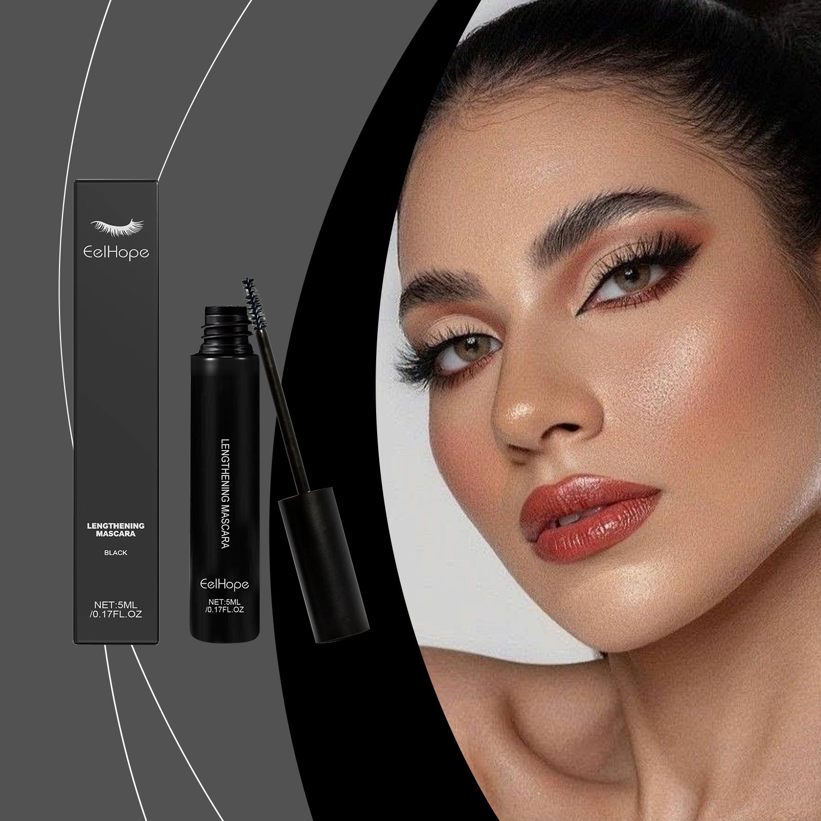 Long Black Mascara Long Lasting Smear-proof Makeup