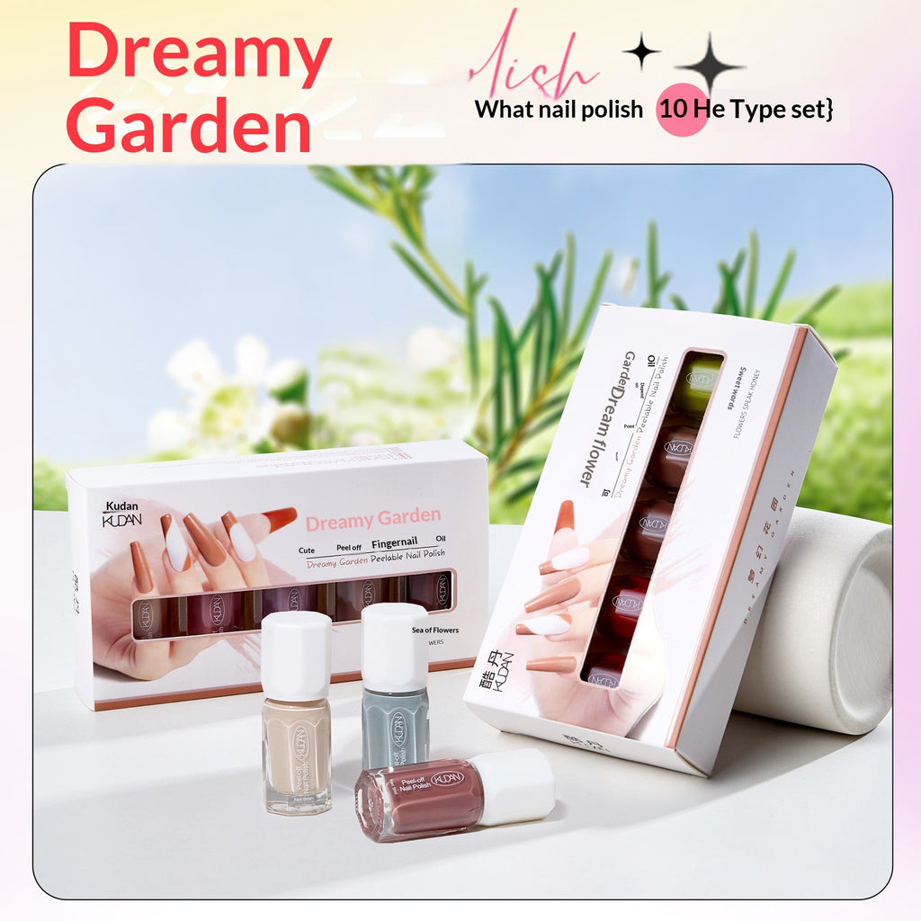 Dream Garden Water-Based Nail Polish SetNo Baking Required