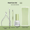 Nail Care Full Set Cuticle Nipper Steel Push Rub Polishing