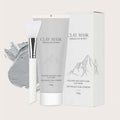 KOEC Foreign Trade English Version Volcanic Mud Mask Moisturizing Coating Mask Deep Cleaning Facial Mask With Brush Export