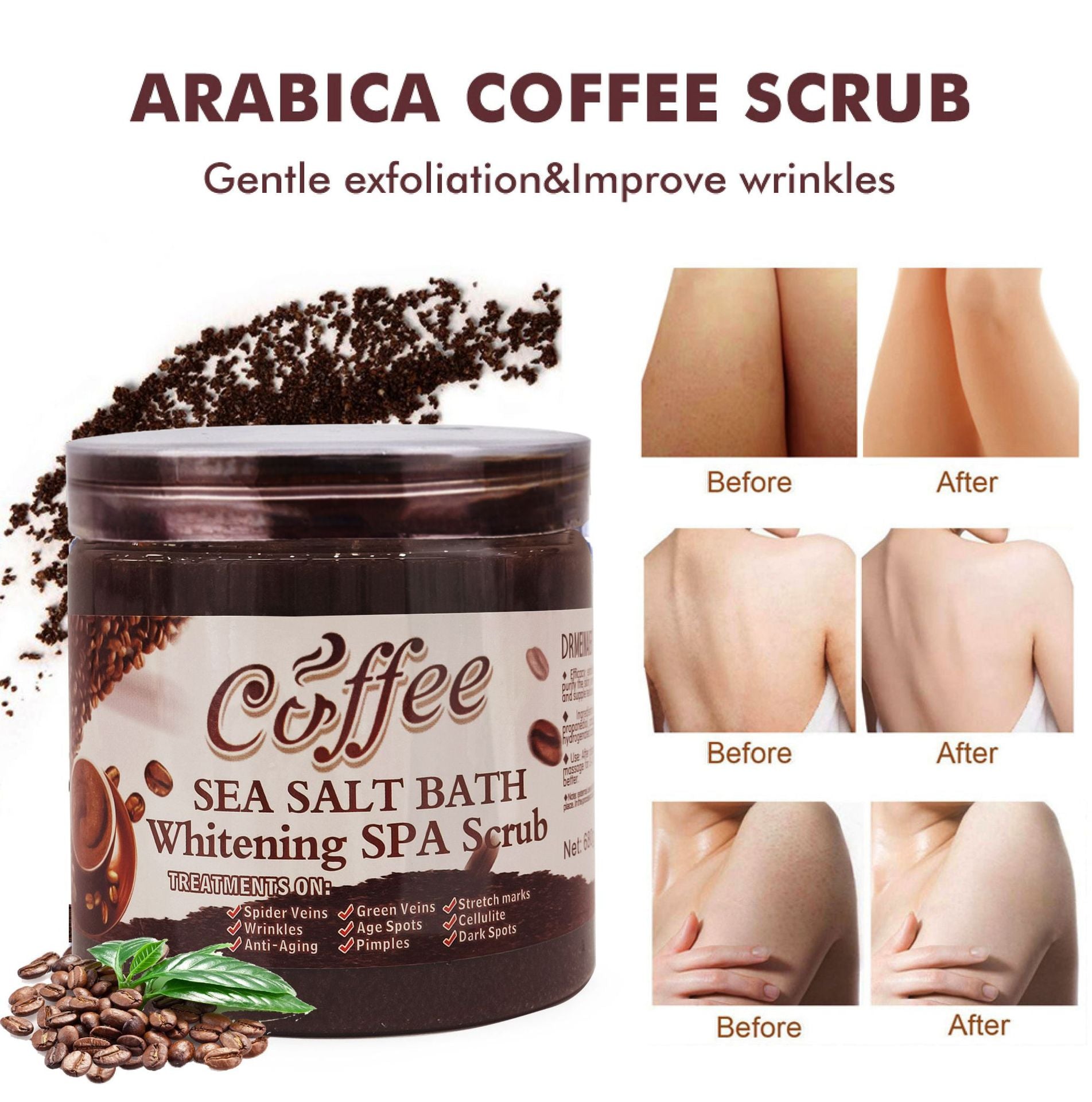Coffee Bubble Scrub Bath Salts Chicken Peel Moisturizing