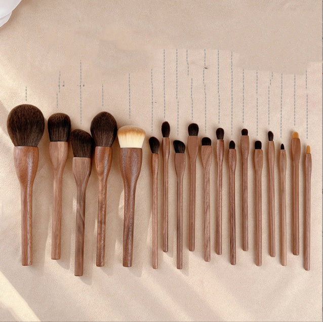 Black Walnut Makeup Brush Set Eye Shadow