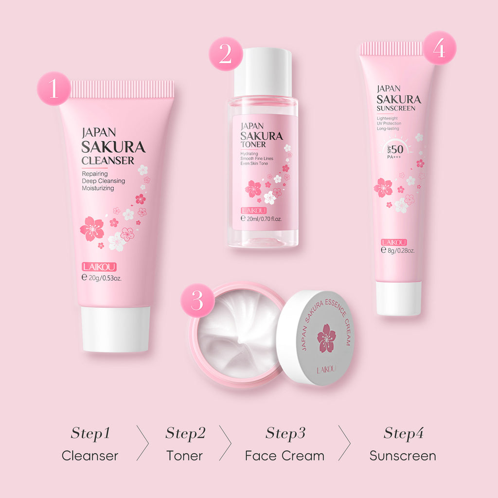 Travel Set 4-piece Set Facial Care Hydrating