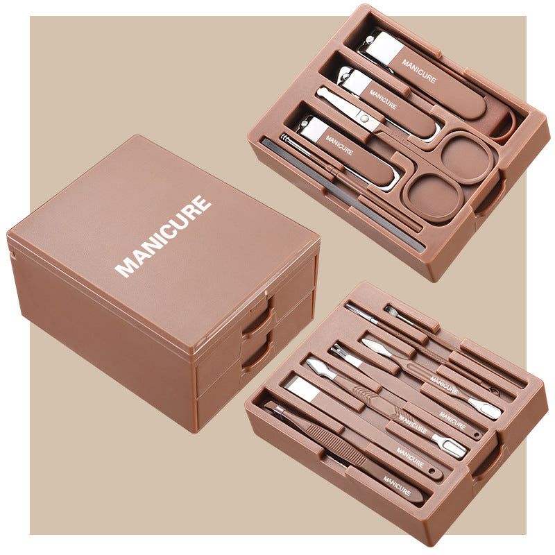 Carbon Steel Manicure Tool Multi-Function Nail Clipper Set