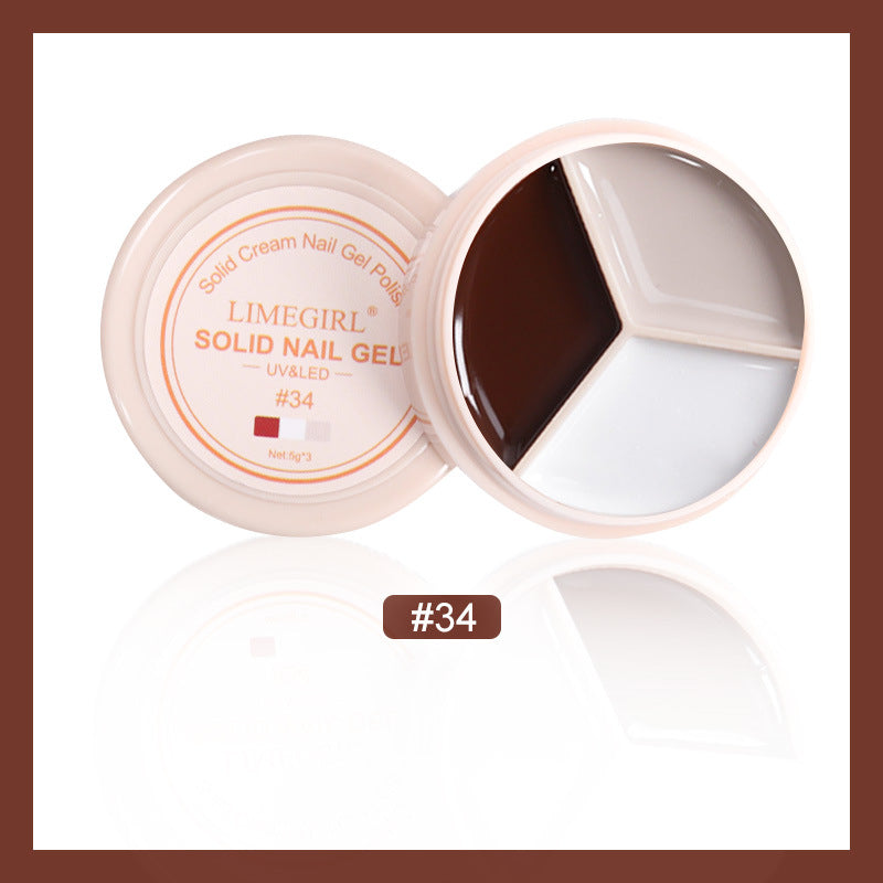 Cream Nail Polish Eye Shadow Bag