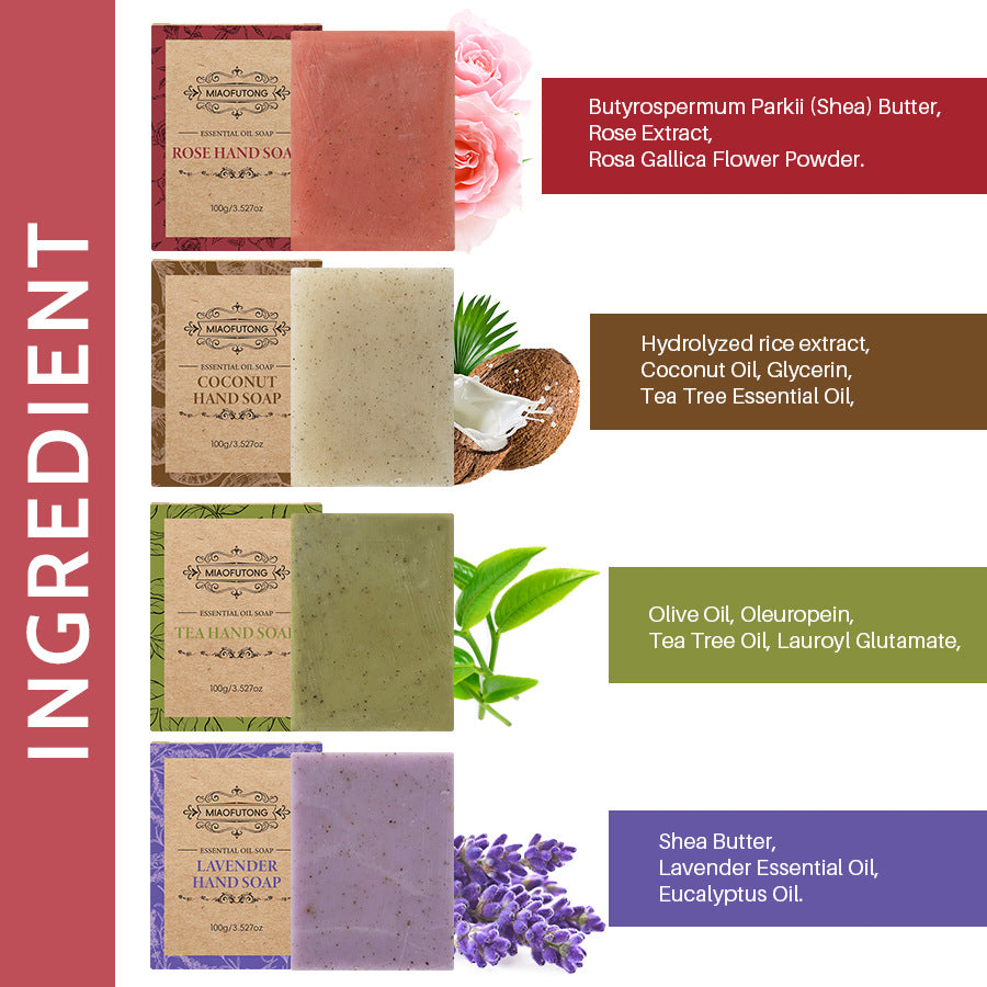 Frosted Particle Soap Lavender Rose Wash Face